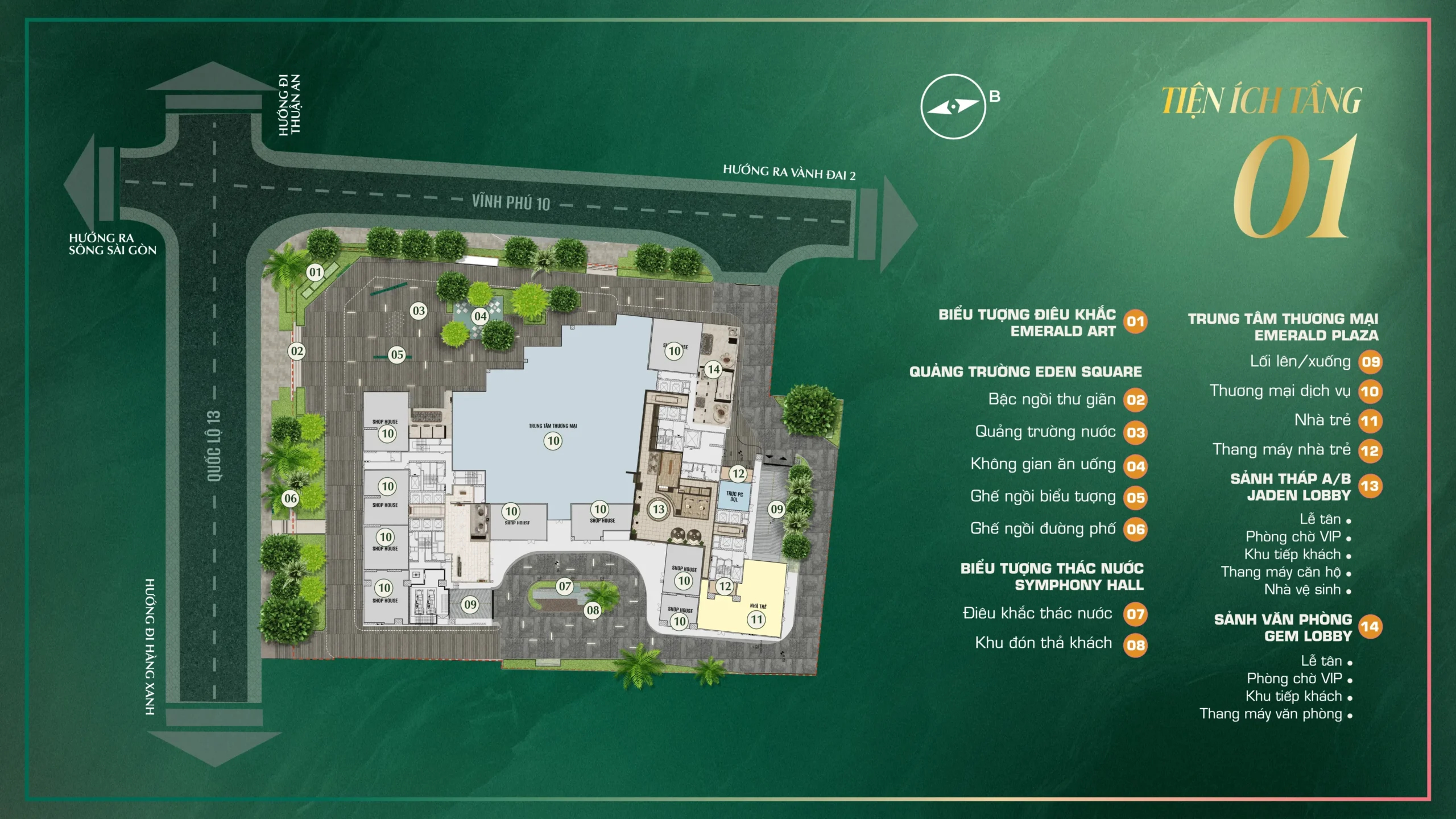 Mặt bằng The Emerald Boulevard – hình 3